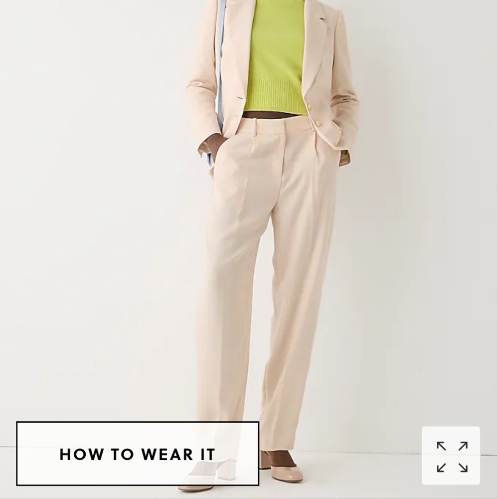 Jcrew Relaxed Drapey Crepe Trouser sz 6